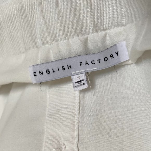 English Factory White Strapless Bow Sleeve Tie Mini Dress Size - XS - Picture 7 of 11